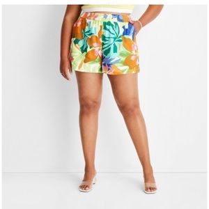 Future Collective Women’s Floral Linen Shorts